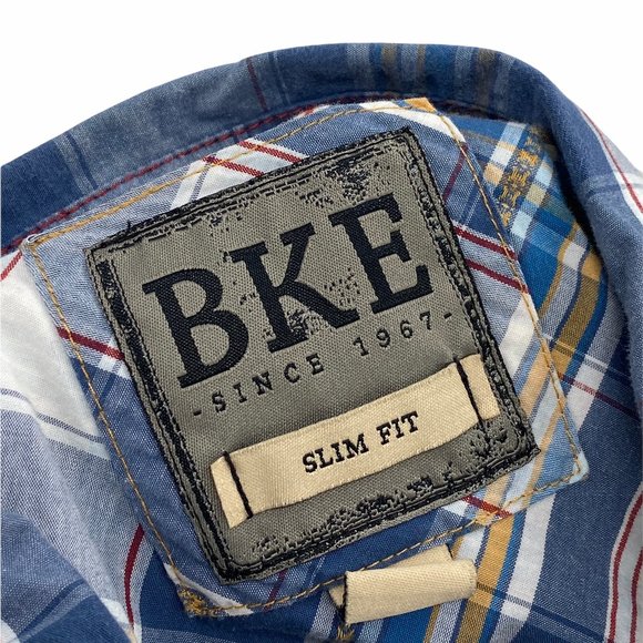 BKE Men's Multicolor Pearl Snap Up Long Sleeve Sli - Picture 5 of 6